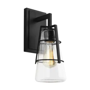 Adelaide 14 in. Armed Sconce Black Finish