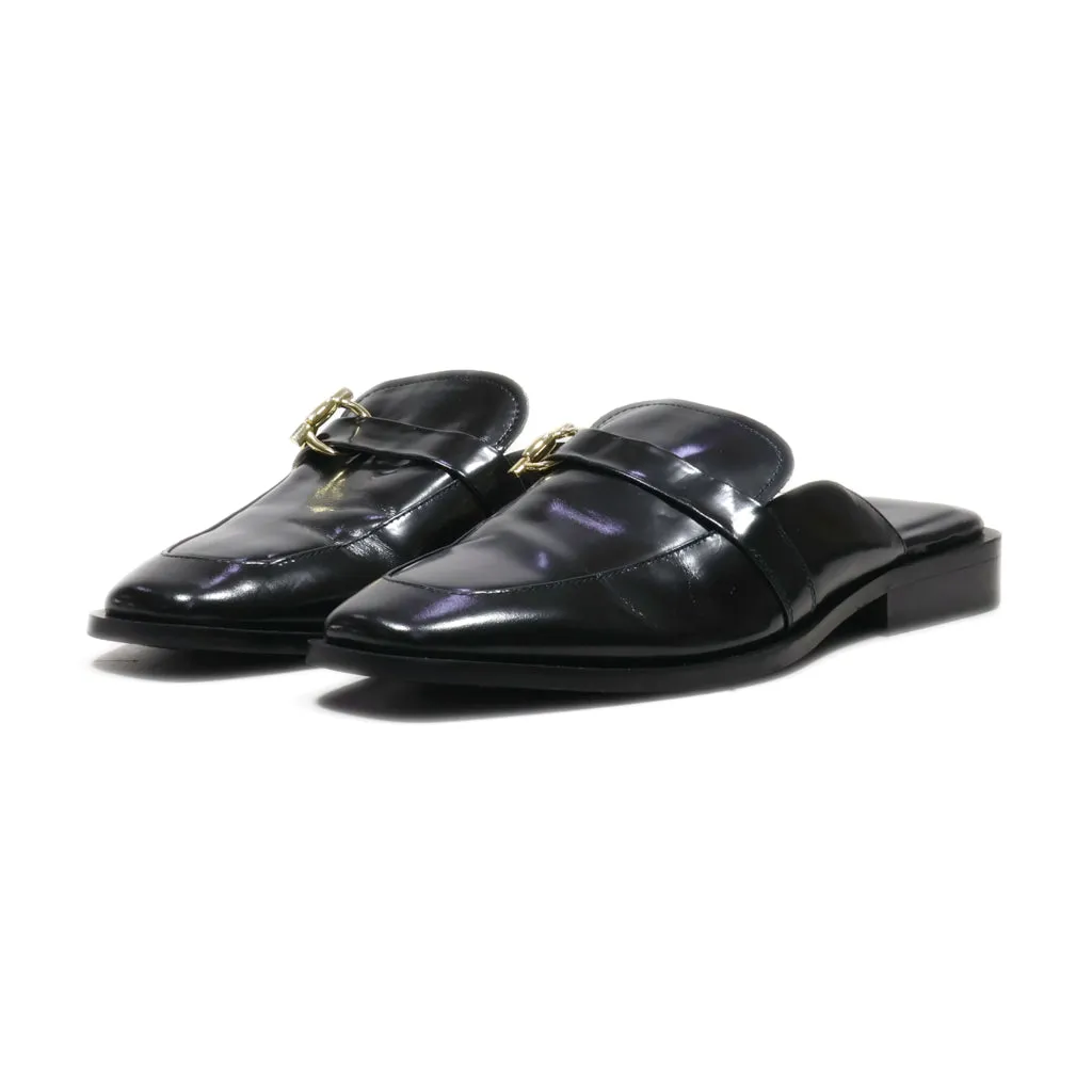 Aldo Mules Leather Black Colour For Women