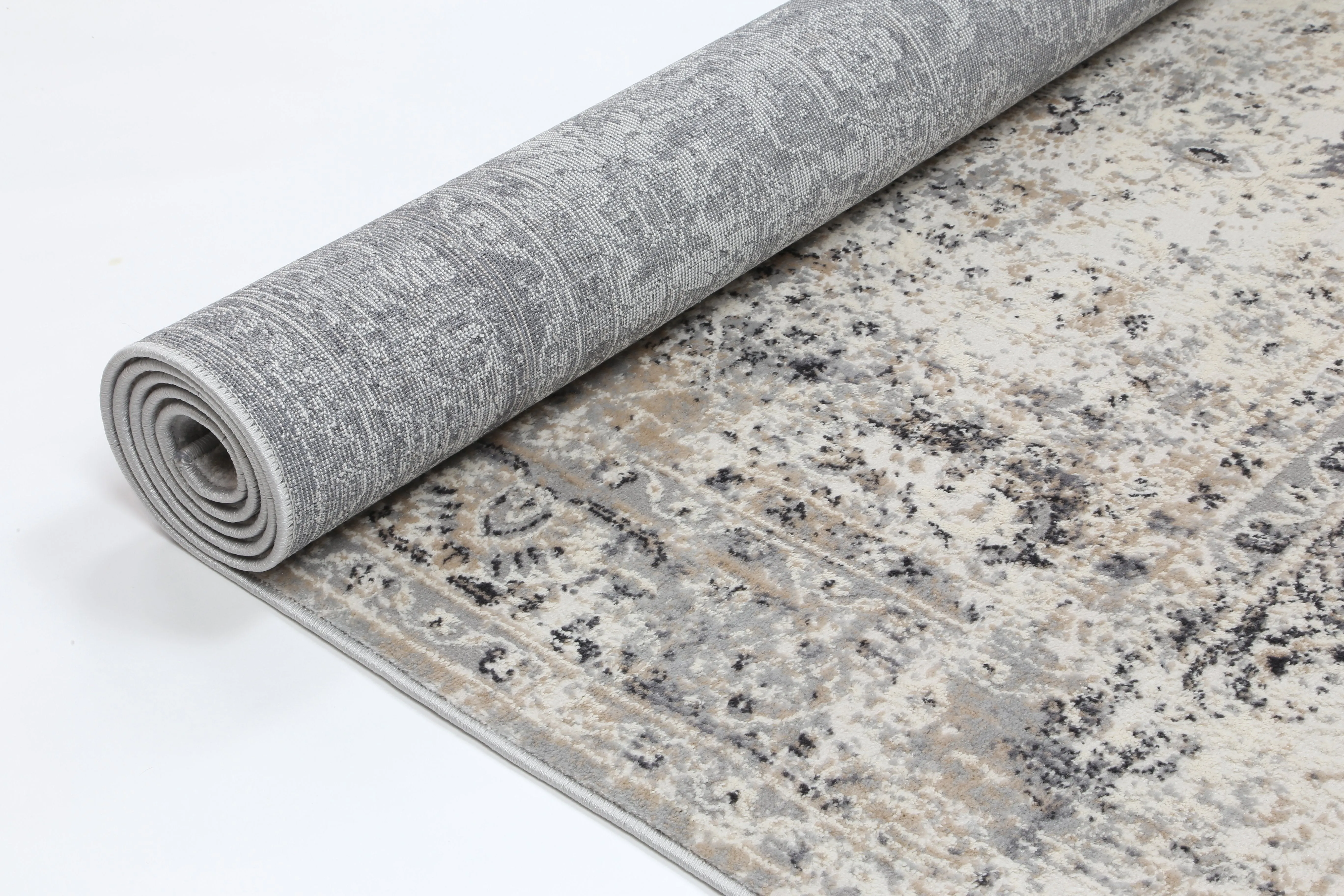 Amelia Beige Grey Contemporary Rug