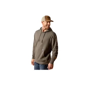 Ariat Rebar Graphic Hoodie Beluga Heather Black