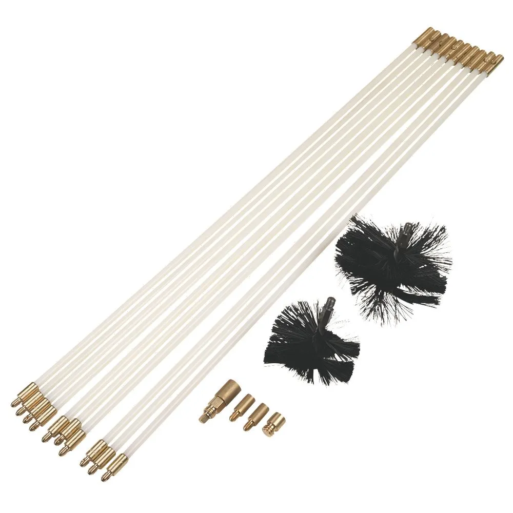 Bailey Flexible Nylon Pro Pack Drain Rod Set 10m With Carry Case