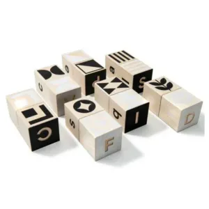 Black and White ABC Blocks - Upper & Lower Case
