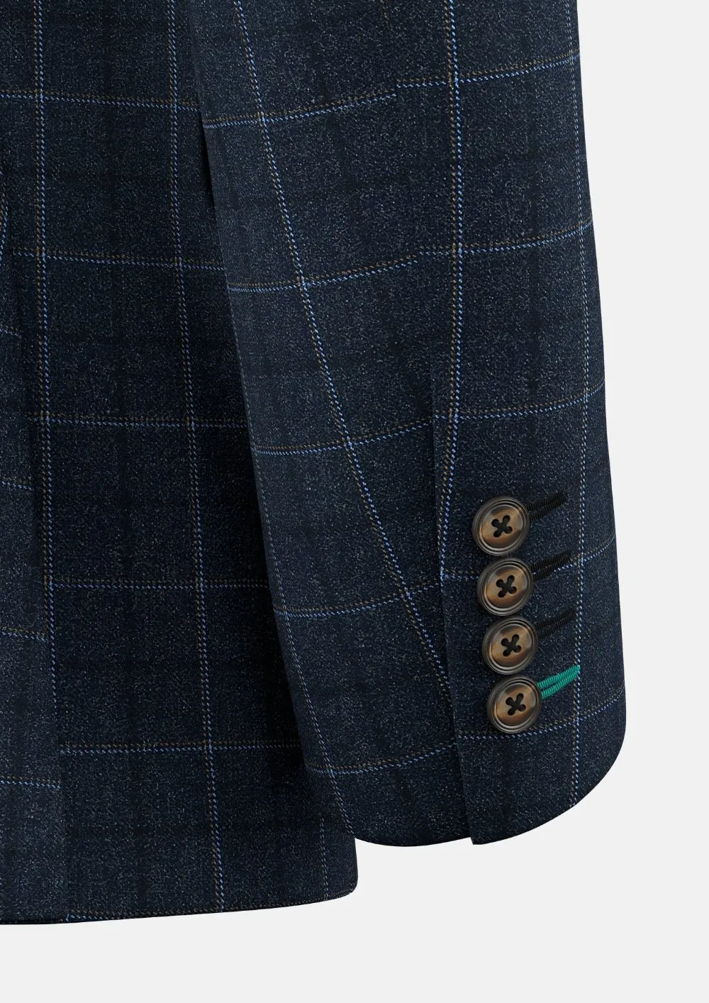 Bryant Charcoal Blue Check Flannel Jacket