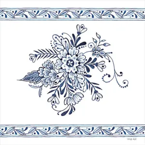 CIN3084 - Navy Floral II - 12x12