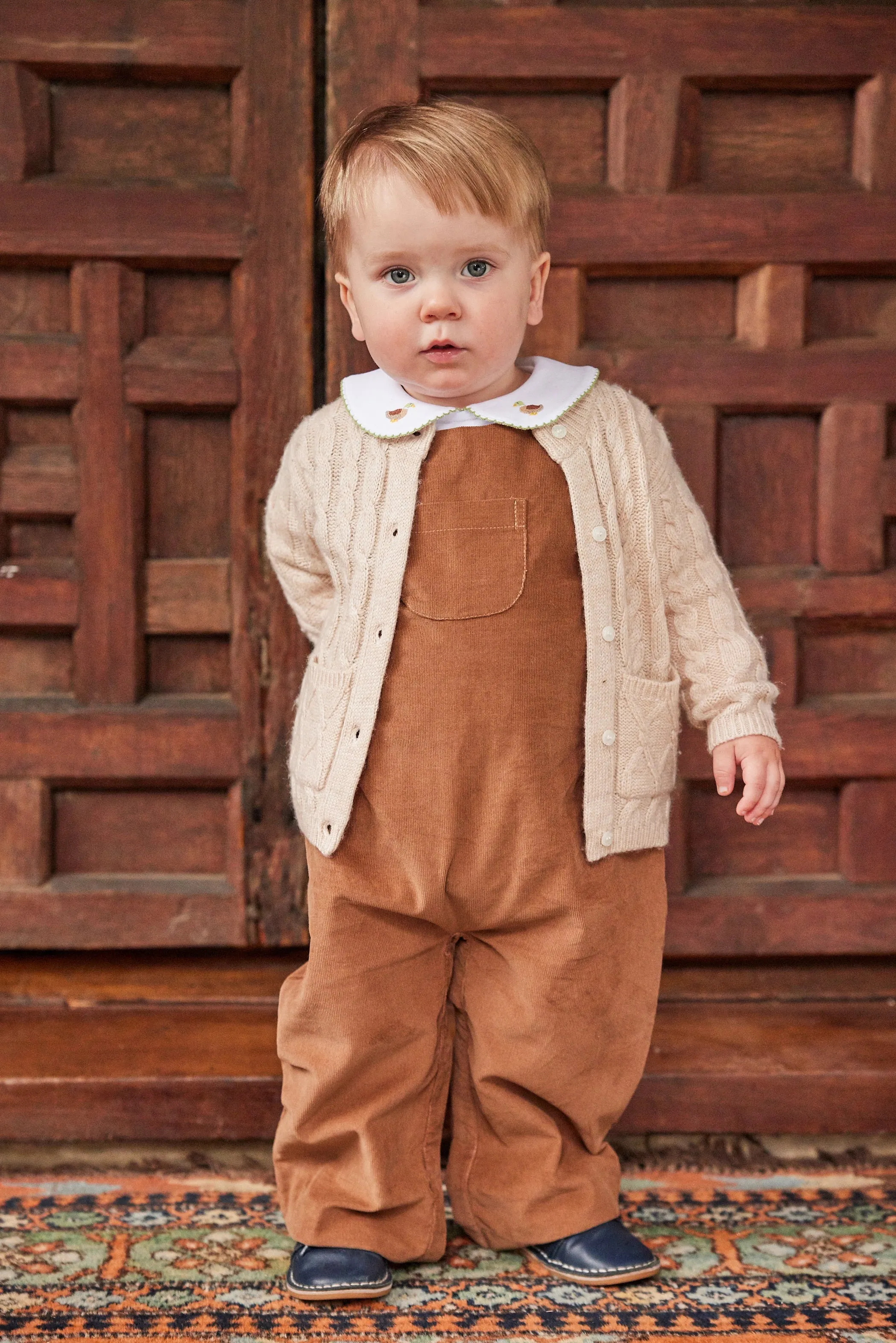 Classic Cashmere Blend Cardigan - Oatmeal