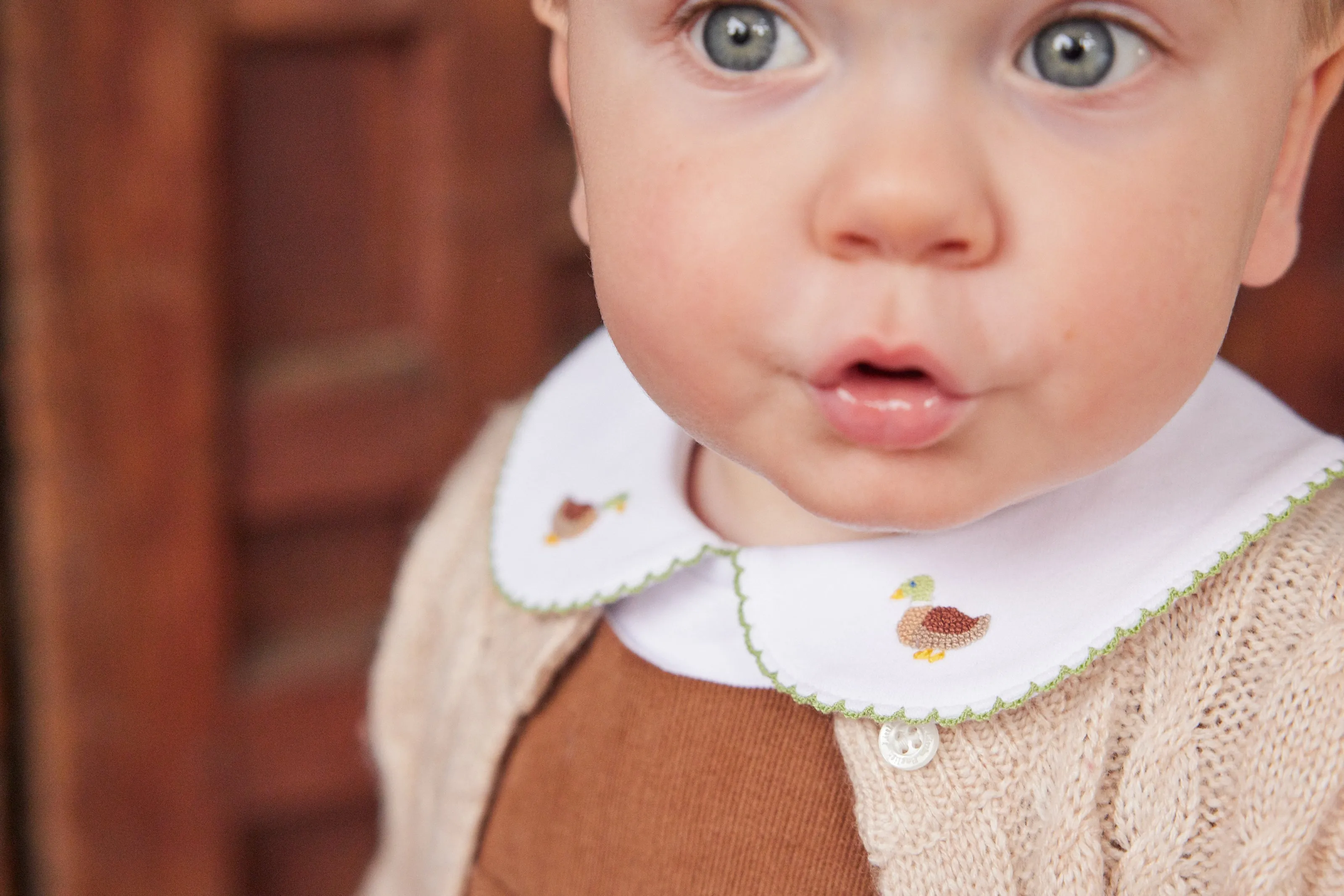 Classic Cashmere Blend Cardigan - Oatmeal