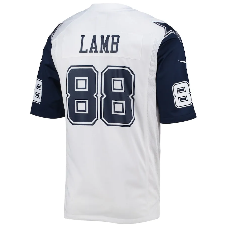 Dallas Cowboys CeeDee Lamb Official Men’s NFL White Alternate Player Name & Number Game Day Jersey