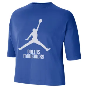 DALLAS MAVERICKS NIKE WOMENS ROYAL JORDAN BOXY TEE