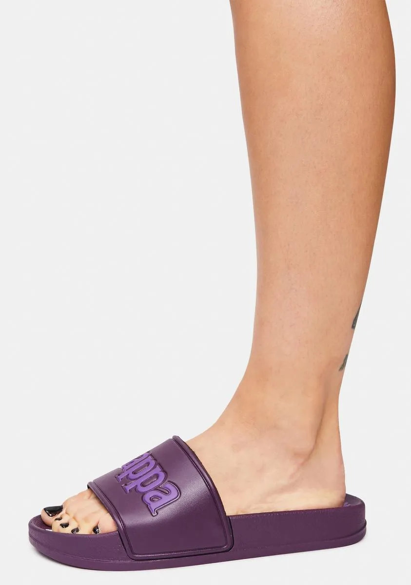 Dark Violet 222 Banda Adam 17 Slide Sandals