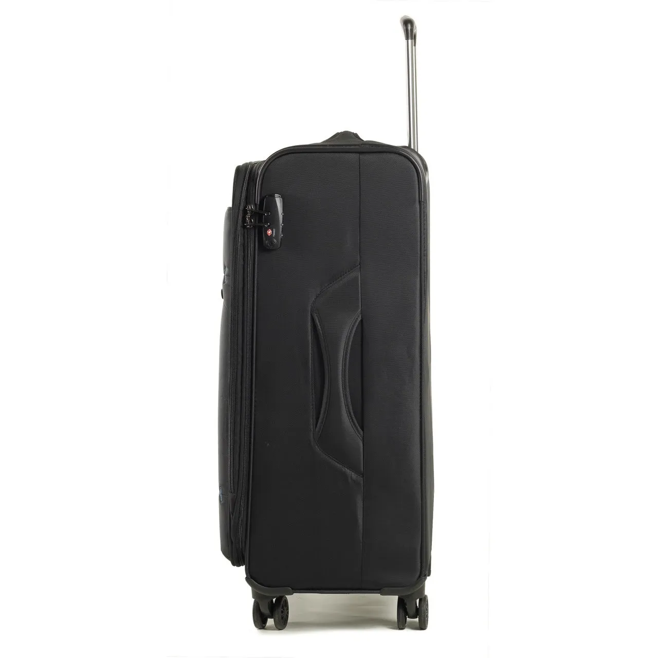 DELUXE-Lite 4 Wheel Cabin Suitcase 55cm - Black