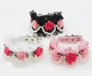 DIVA Pet Elegant Floral Collar - 3 Colors