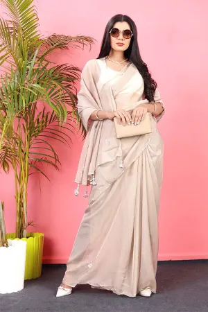 Fashionable party wear saree for unmarried girls