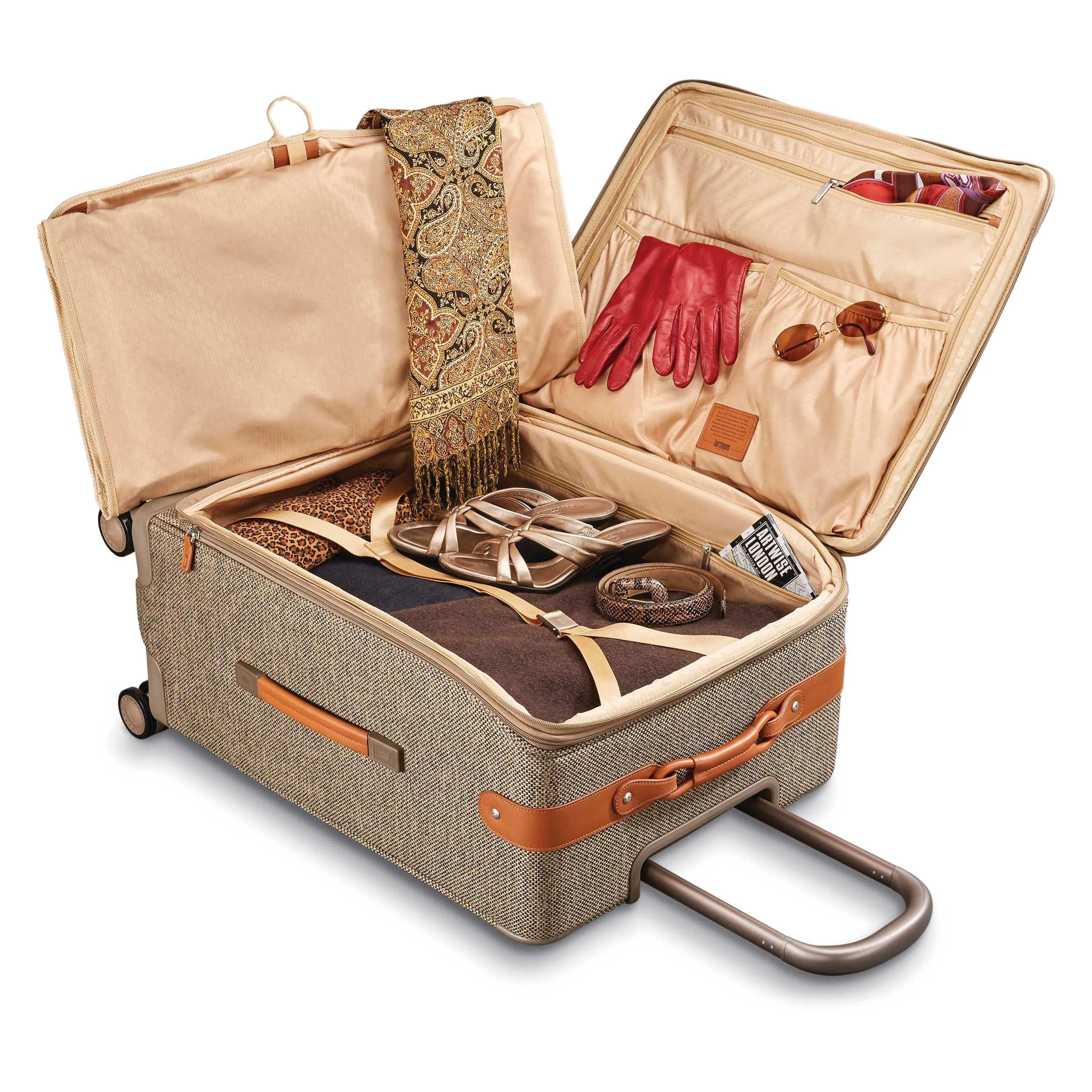 Hartmann Tweed Legend 30" Extended Journey Expandable Spinner Natural Tweed