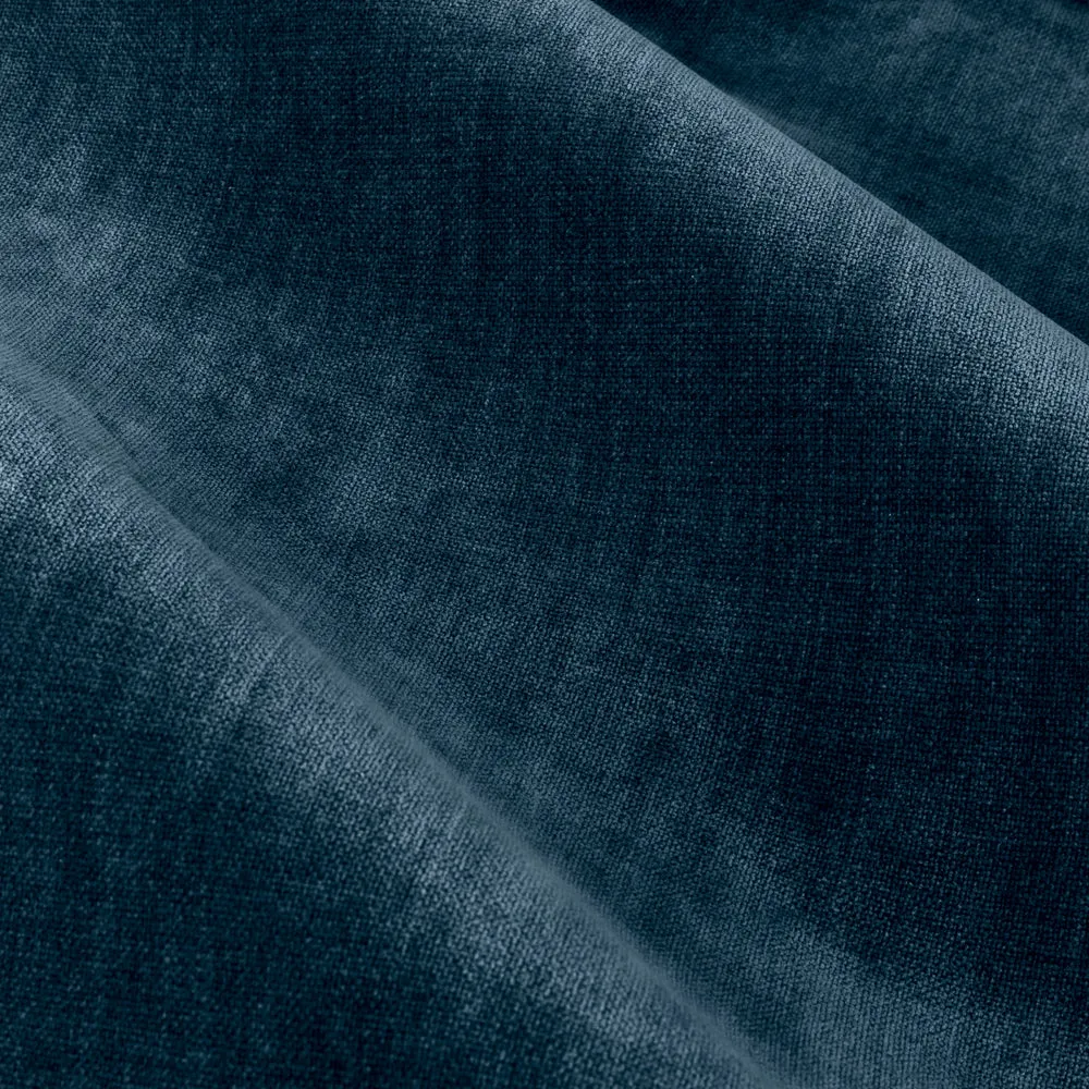 Heavy Chenille Room Darkening Eyelet Curtains Navy