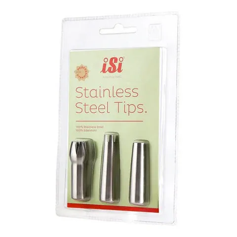 Isi Stainless Steel Decorating Tips- 3 Styles