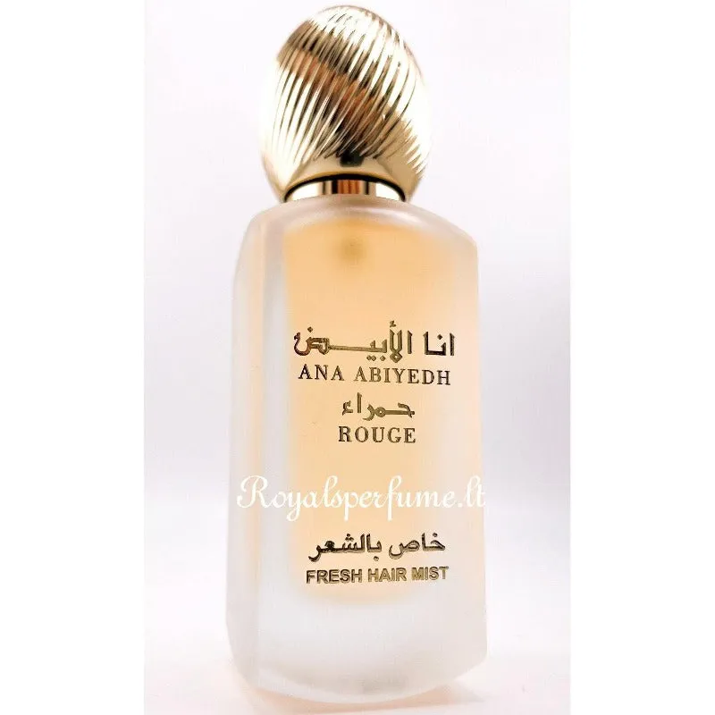 Lattafa Ana Abiyedh Rouge perfume for hair 50ml