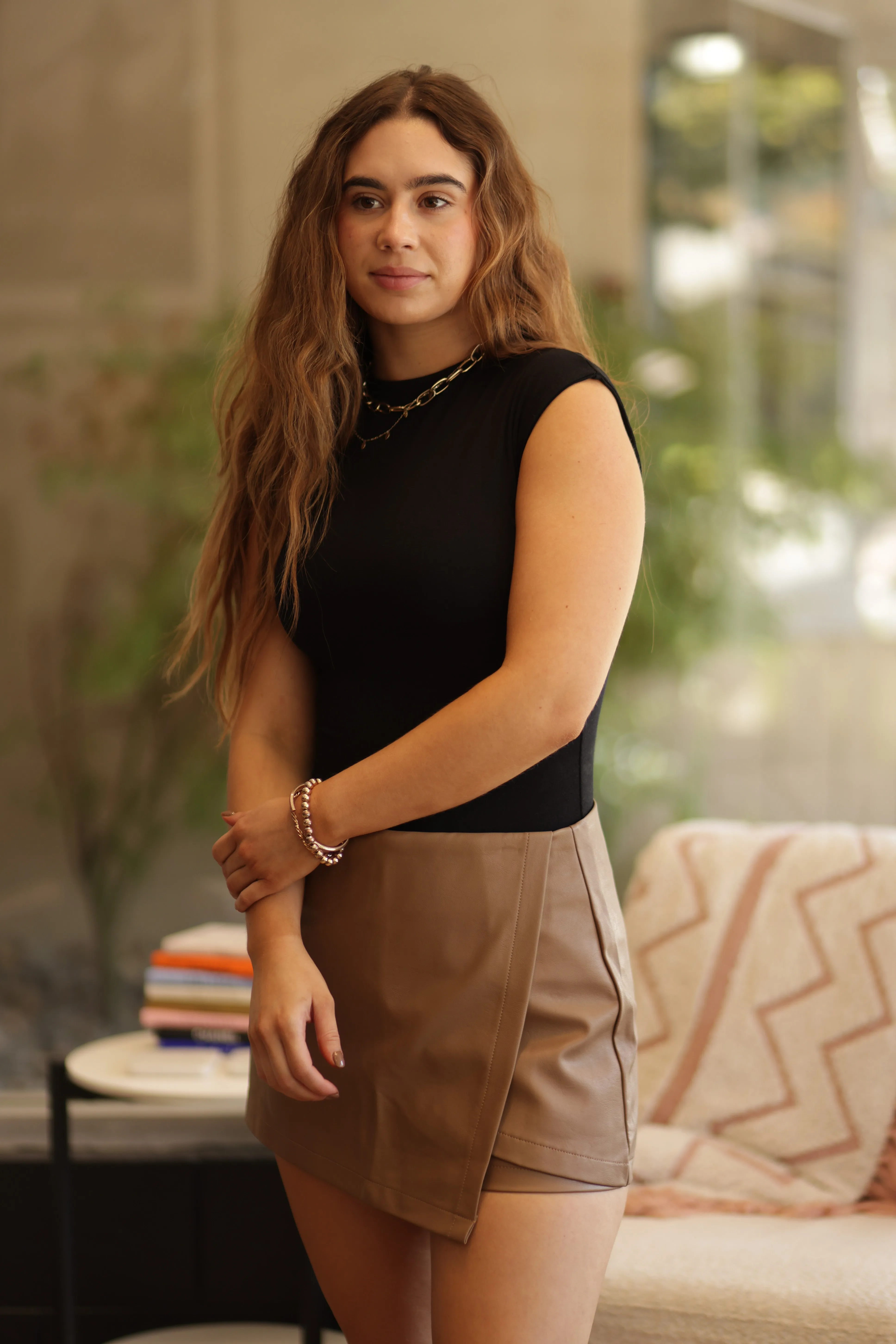 Leona Faux Leather Skort - More Colors!