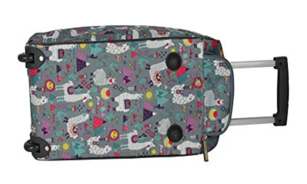Lily Bloom Luggage Designer Pattern Suitcase Wheeled Duffel Carry On Bag 22 in