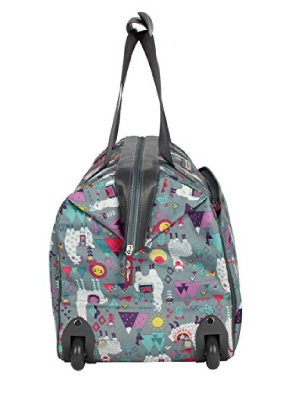 Lily Bloom Luggage Designer Pattern Suitcase Wheeled Duffel Carry On Bag 22 in