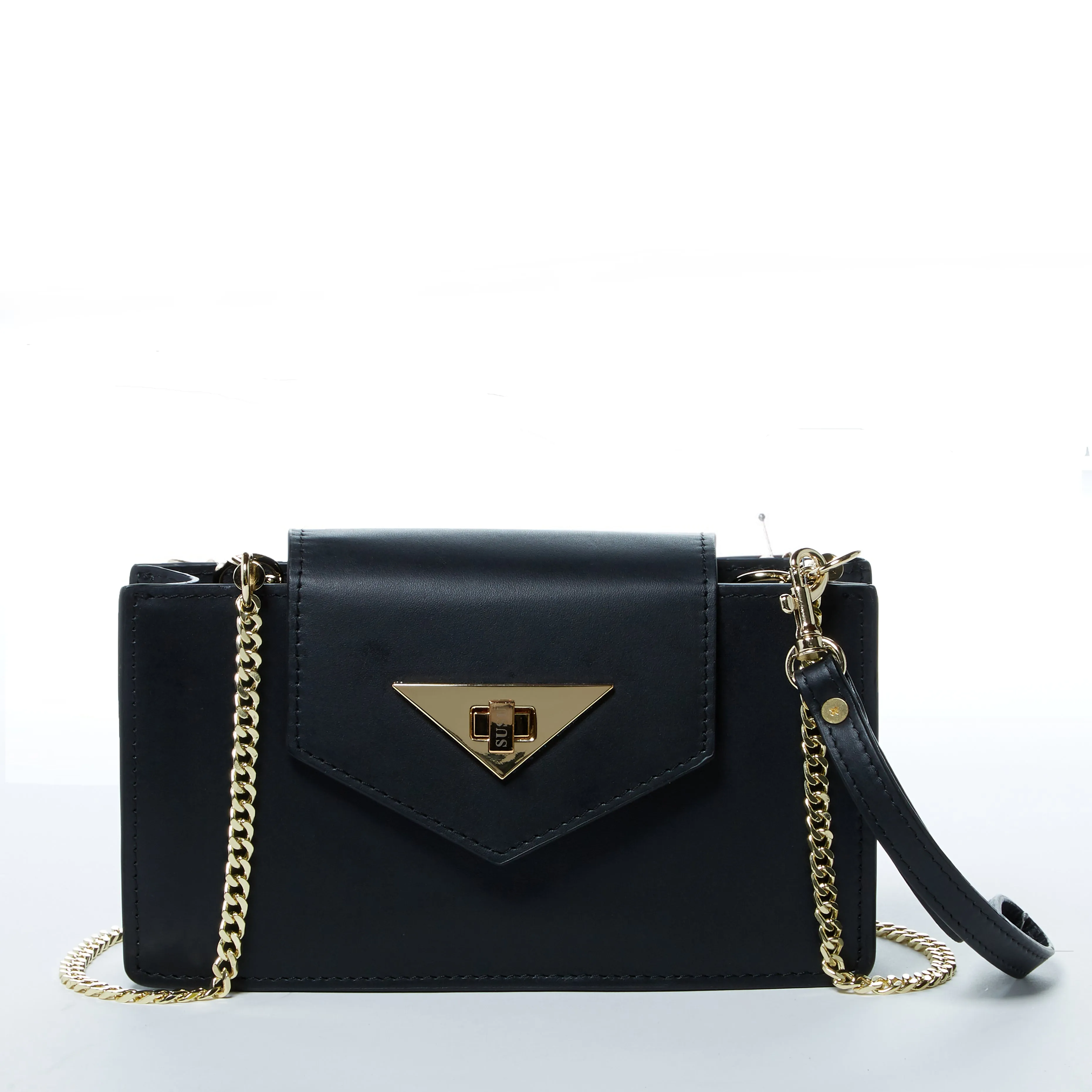 Mary Black Small Crossbody Leather Wristlet – Stylish & Versatile Accessory
