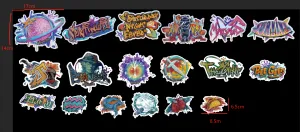 [Pre-order] Reverse: 1999 - Gray and Color at the Alley Series Character Luggage Sticker BLUEPOCH