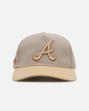 Pro Standard Atlanta Braves 'Gramercy' Pinch Front Strapback Taupe