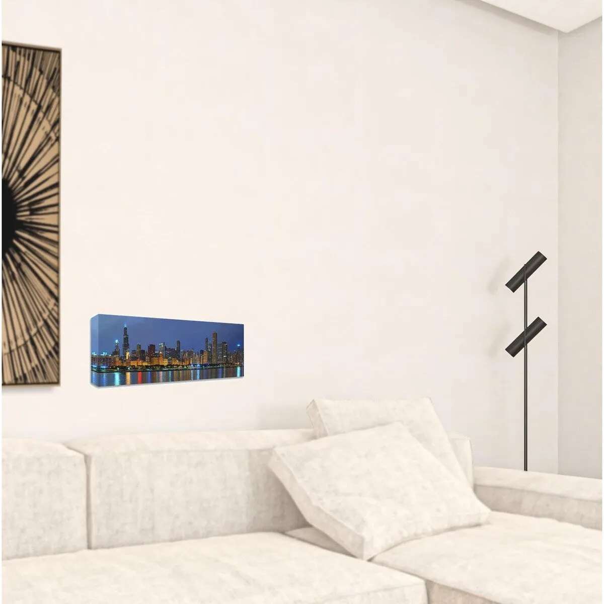 "Chicago Skyline" Wrapped Canvas Print Wall Art