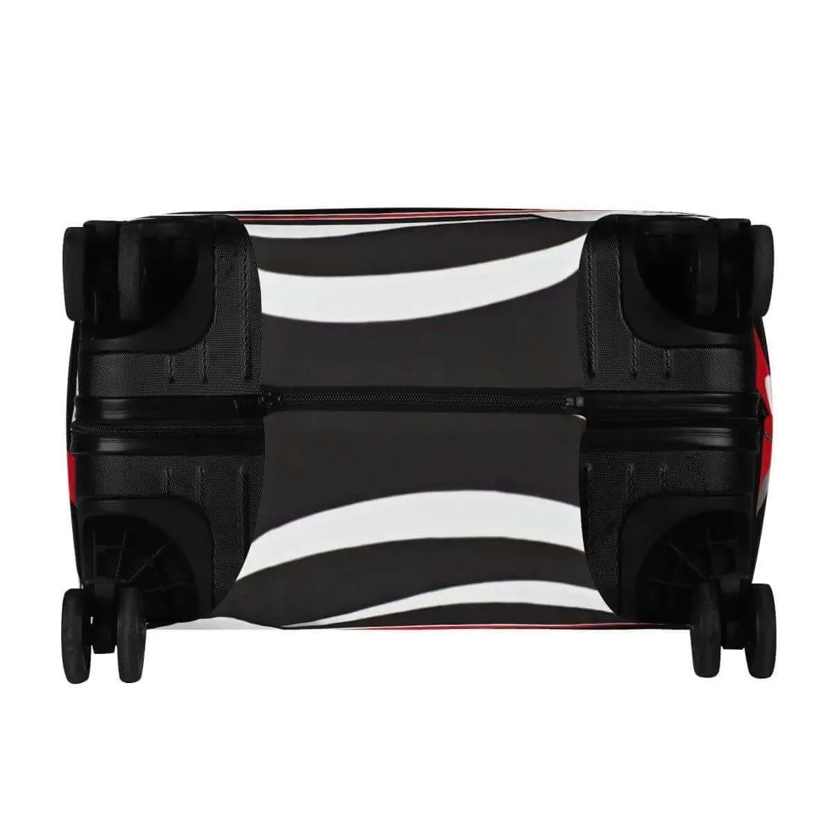 Red White and Black Luggage Cover
