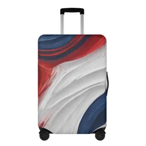 Red White Blue Luggage Cover