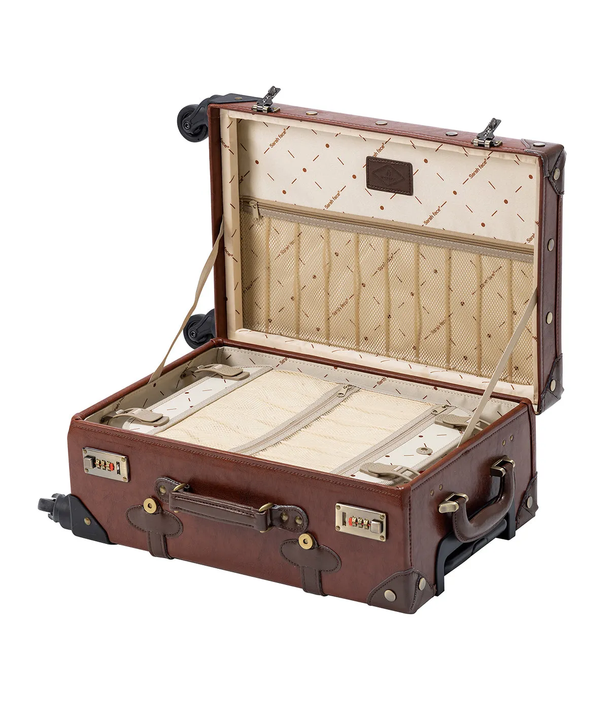 SarahFace Spinner Suitcase - Caramel Brown's