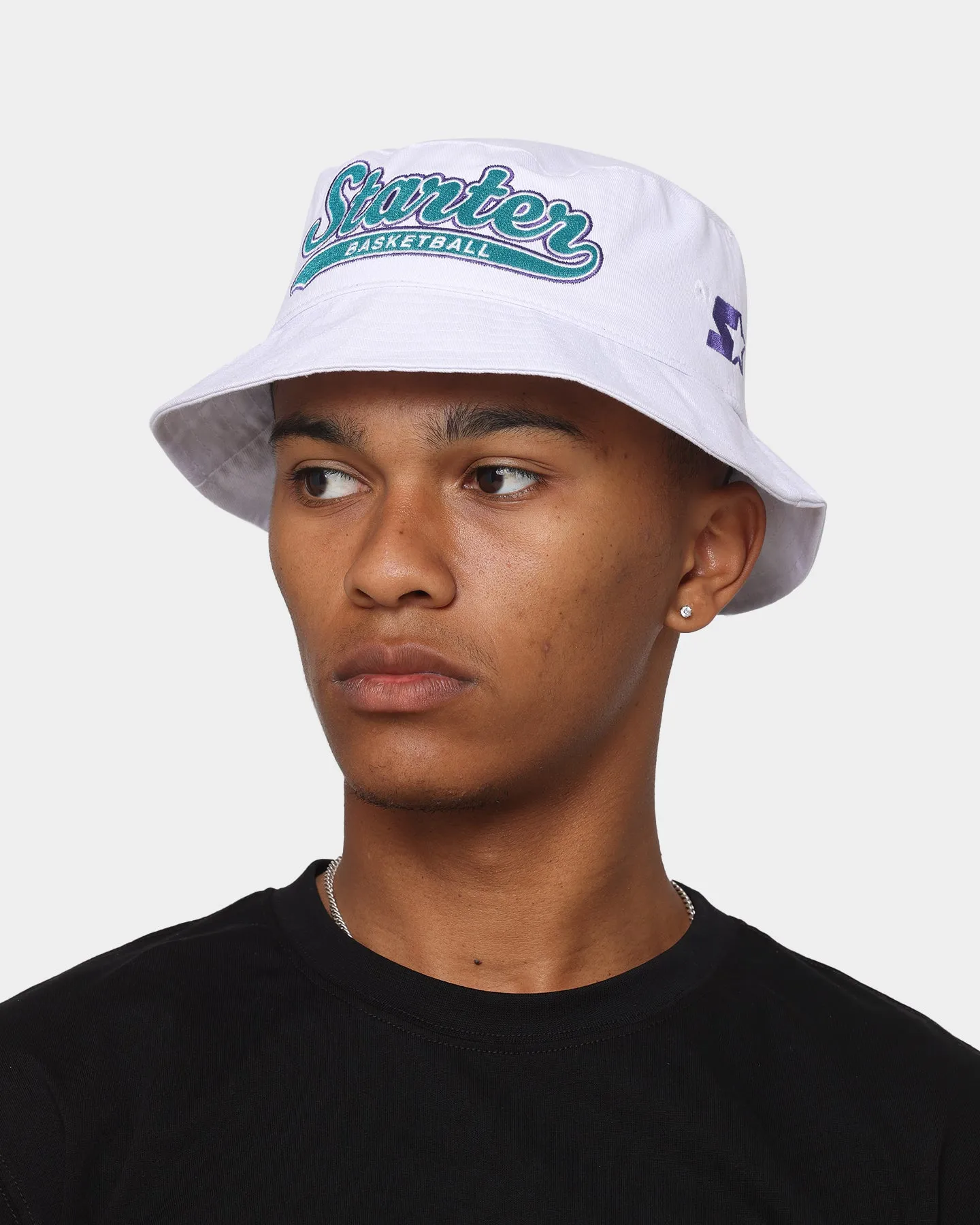 Starter Script Bucket Hat White