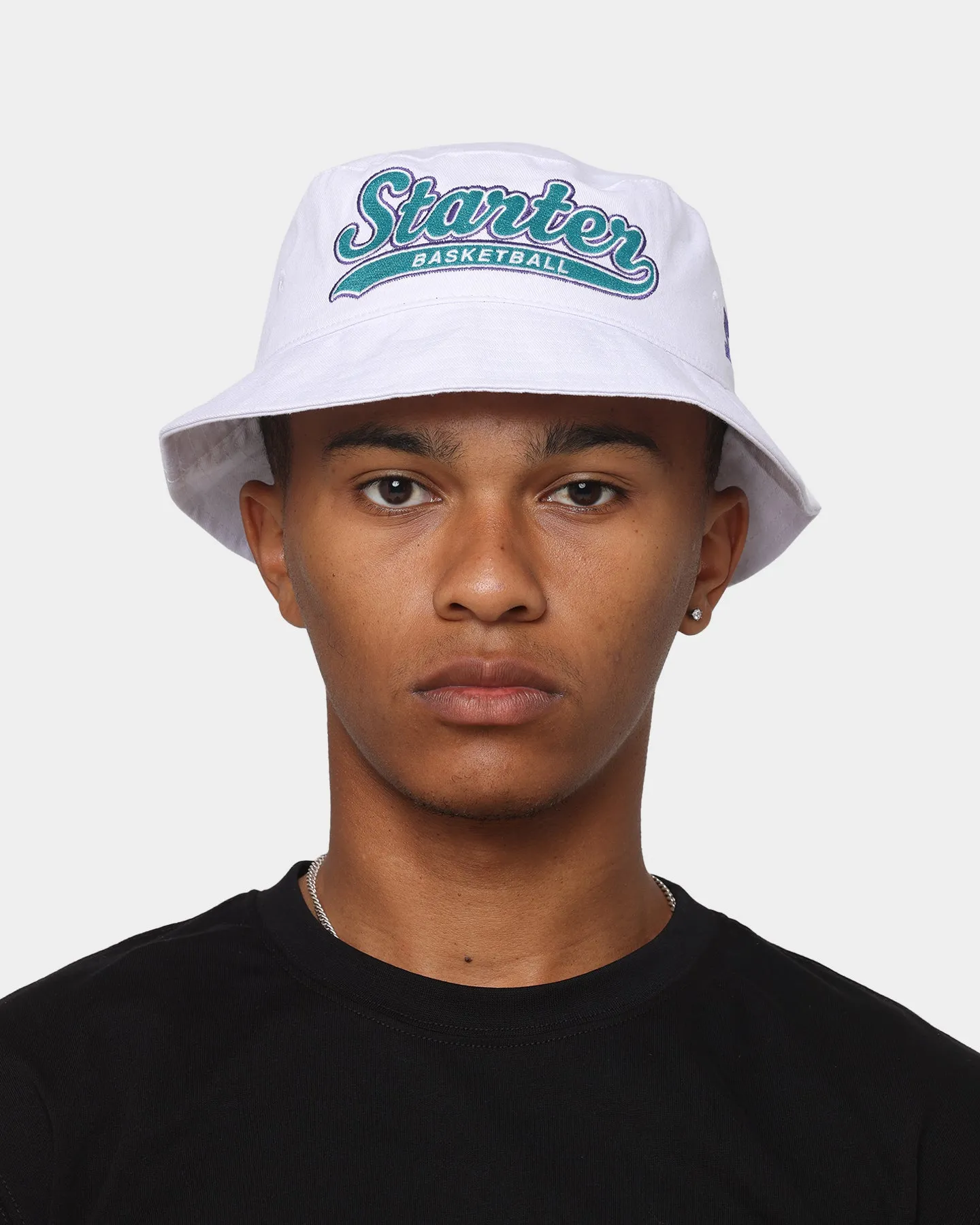 Starter Script Bucket Hat White