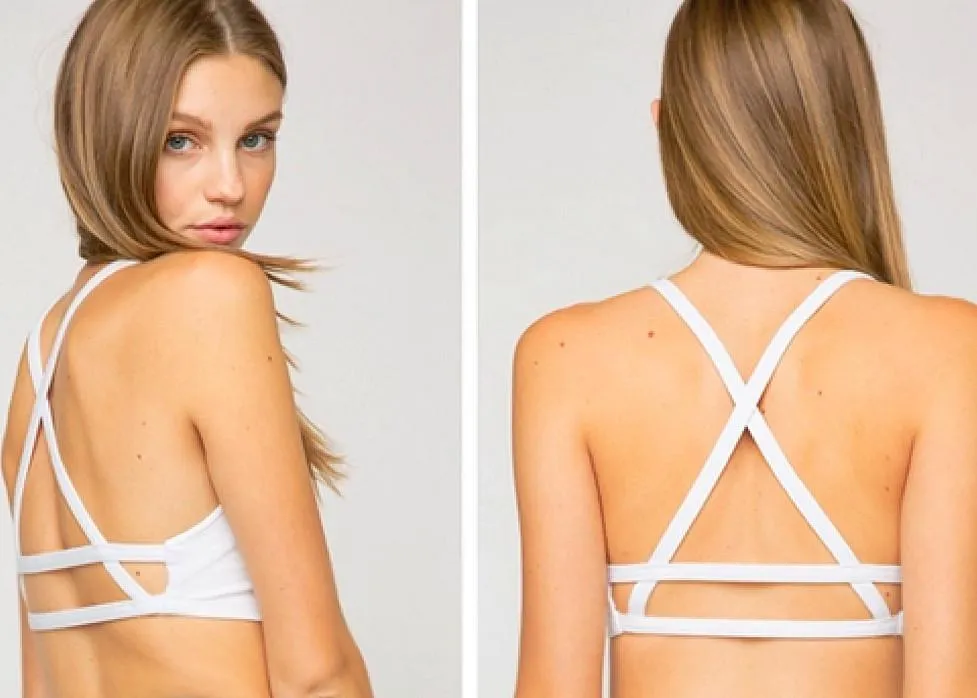 Stylish Caged Bralet W Padding
