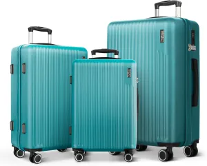 Vacay 3pc Suitcase Set in Ocean